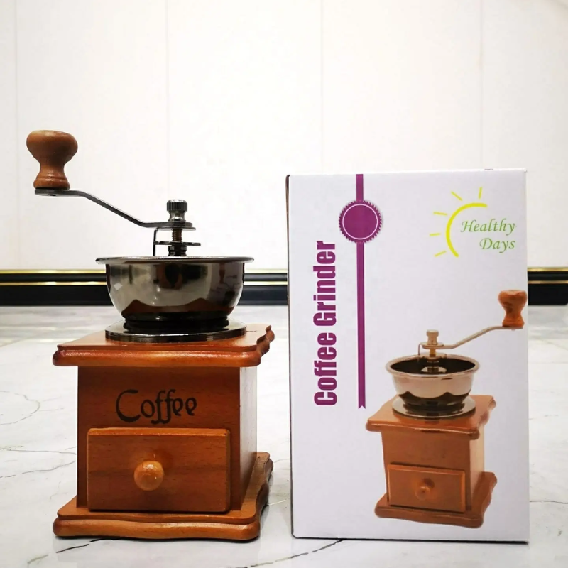 Manual Coffee Bean Grinder – Durable Hand Crank Coffee Grinding Equipment for Home Brewing