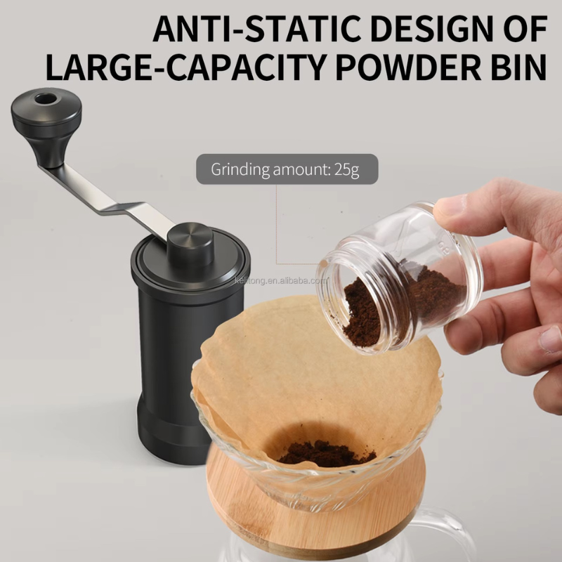 Manual Coffee Bean Grinder – Mini Hand Crank Mill for Home Brewing