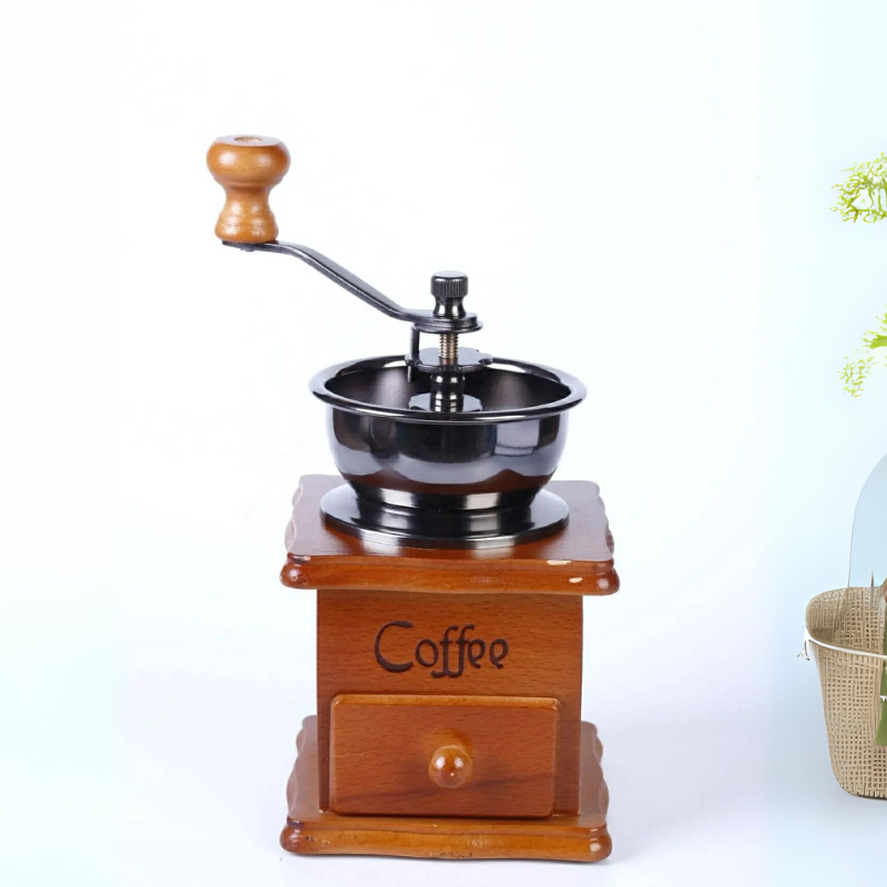 Manual Coffee Bean Grinder – Durable Hand Crank Coffee Grinding Equipment for Home Brewing