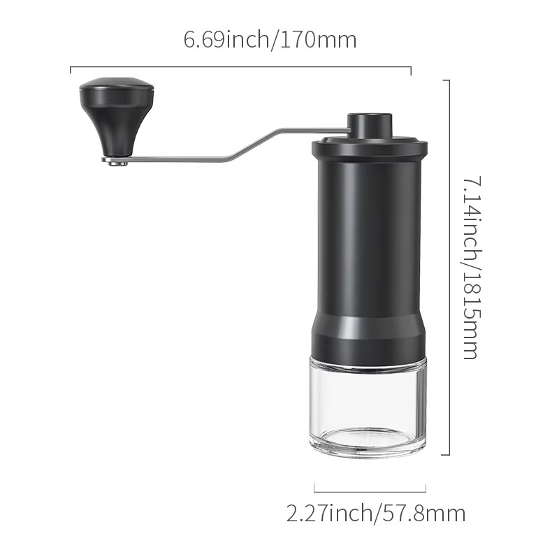 Manual Coffee Bean Grinder – Mini Hand Crank Mill for Home Brewing