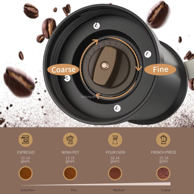 Manual Coffee Bean Grinder – Mini Hand Crank Mill for Home Brewing