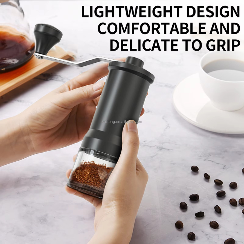 Manual Coffee Bean Grinder – Mini Hand Crank Mill for Home Brewing