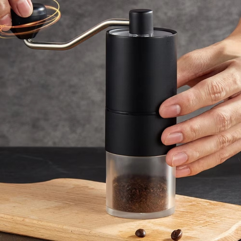 Manual Coffee Grinder – Portable Stainless Steel Hand Crank Mill for Home Use