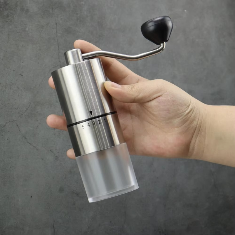 Manual Coffee Grinder – Portable Stainless Steel Hand Crank Mill for Home Use