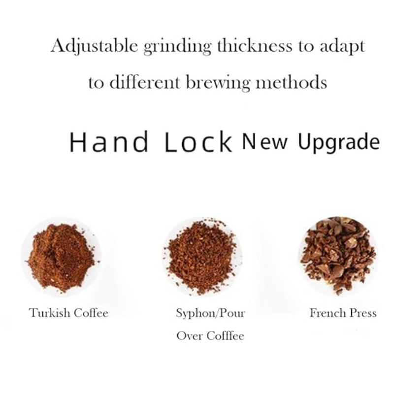 Manual Coffee Grinder – Portable Hand Crank Mill for Home and Travel Use