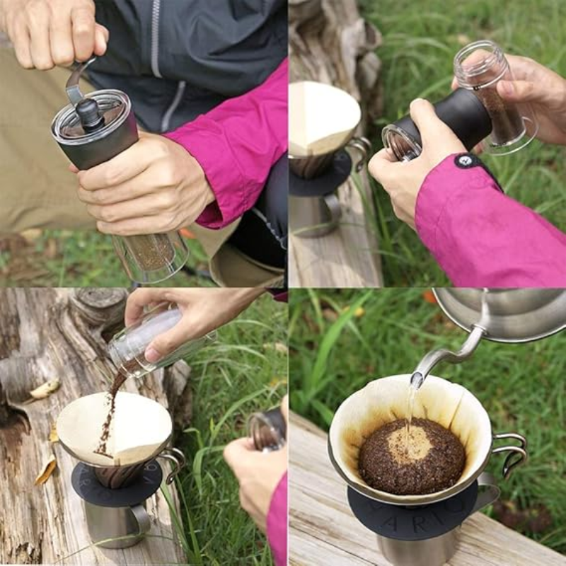 Manual Coffee Grinder – Portable Hand Crank Mill for Home and Travel Use