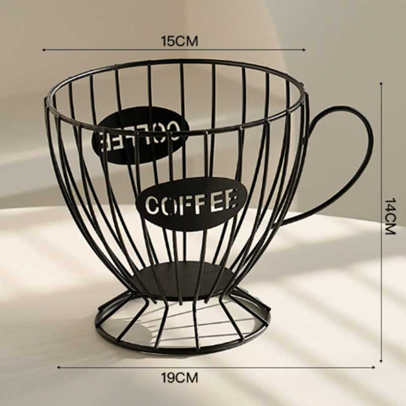 Metal Coffee Capsule Display Rack for Countertop
