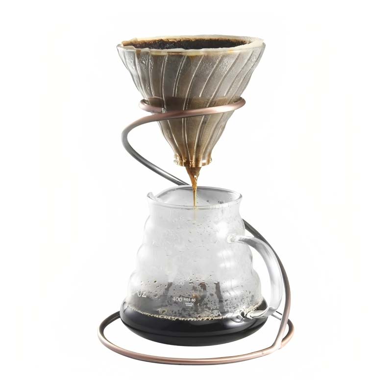 Metal Pour Over Coffee Dripper Stand – Display Rack for Manual Brewing