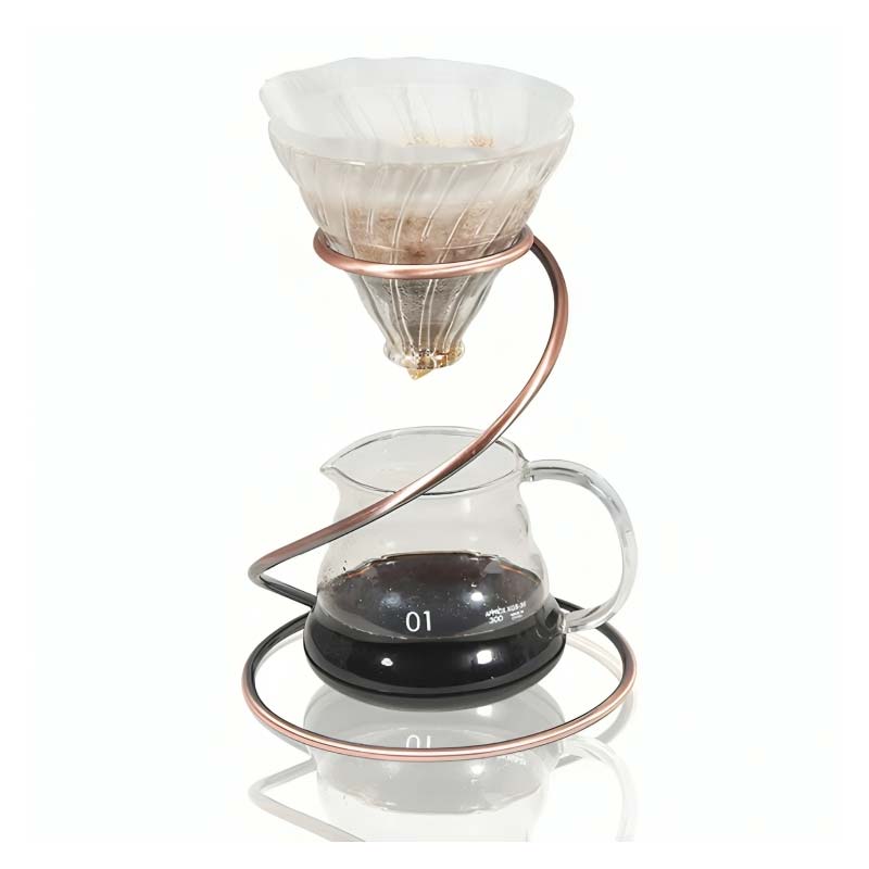 Metal Pour Over Coffee Dripper Stand – Display Rack for Manual Brewing
