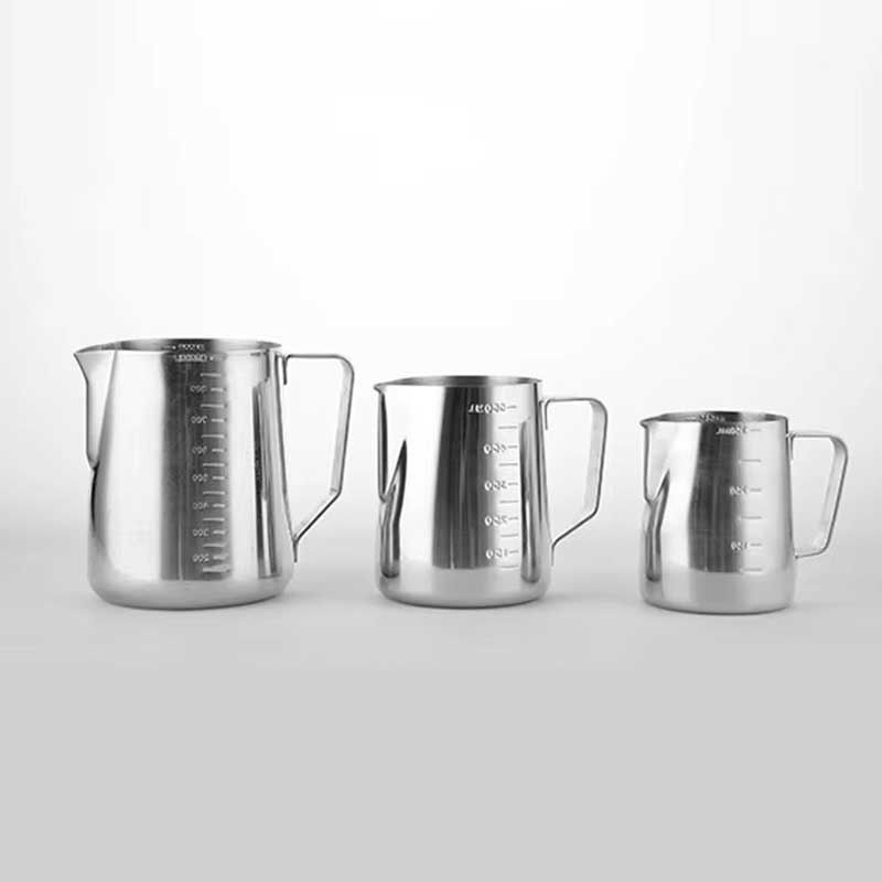 Milk Frothing Pitcher with Measurement Scale for Latte Art