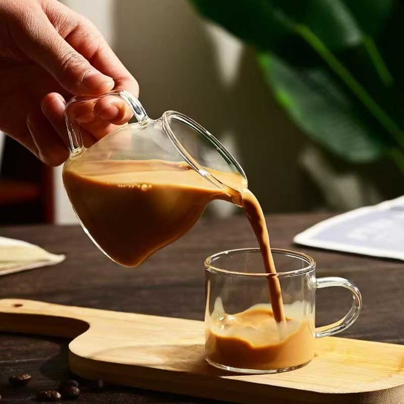 Mini Glass Milk Jug 100ml – Coffee Creamer Pitcher