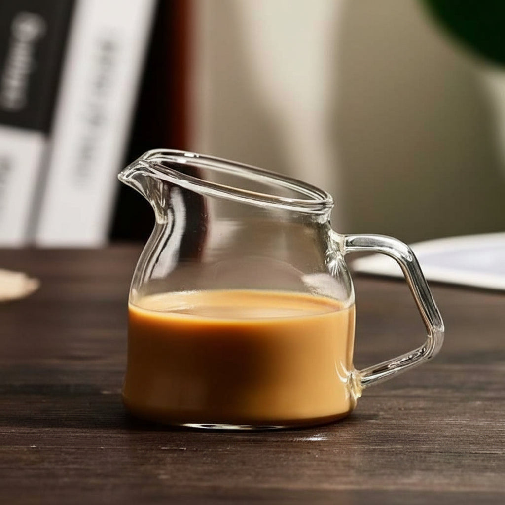 Mini Glass Milk Jug 100ml – Coffee Creamer Pitcher
