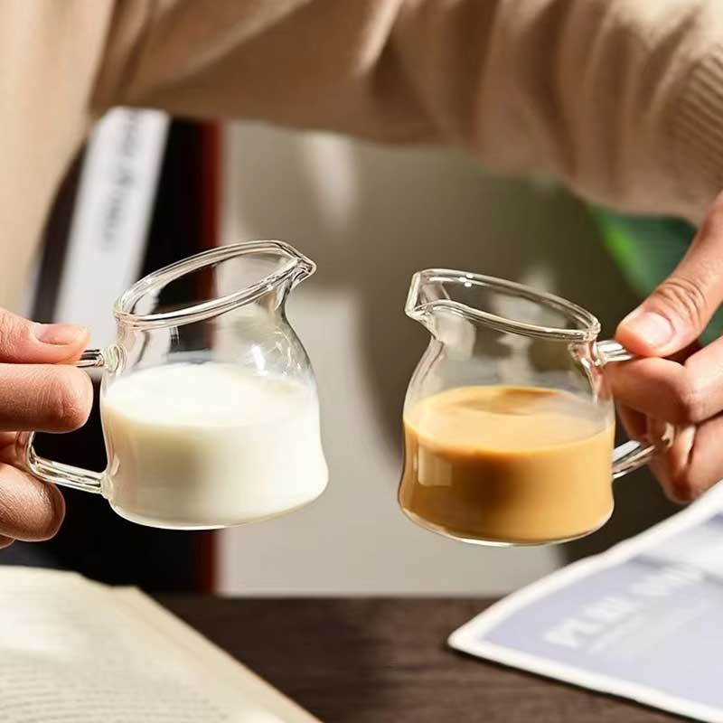 Mini Glass Milk Jug 100ml – Coffee Creamer Pitcher