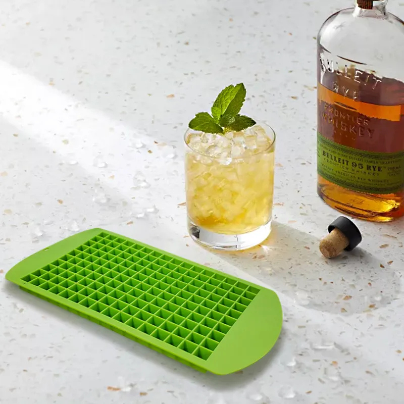 Mini Silicone Ice Cube Tray – 160-Cavity Food Grade Square Mold for Ice or Candy