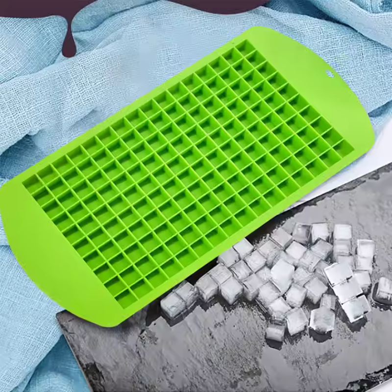 Mini Silicone Ice Cube Tray – 160-Cavity Food Grade Square Mold for Ice or Candy