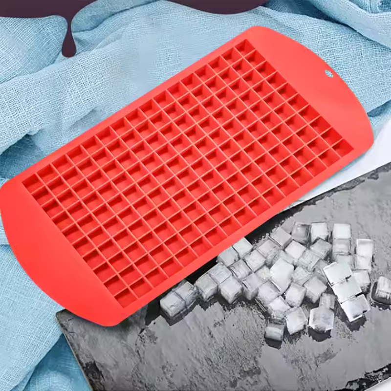 Mini Silicone Ice Cube Tray – 160-Cavity Food Grade Square Mold for Ice or Candy