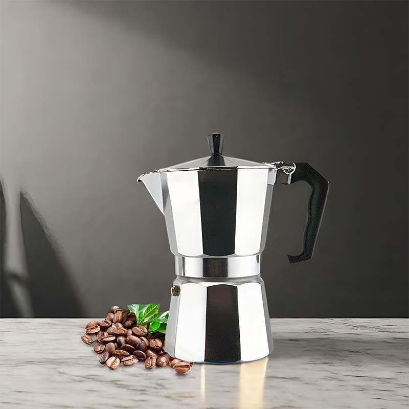 Modern Italian Style Aluminum Moka Pot – Stovetop Espresso Coffee Maker