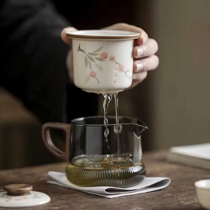 Portable Ceramic Kung Fu Tea Set with Carry Case