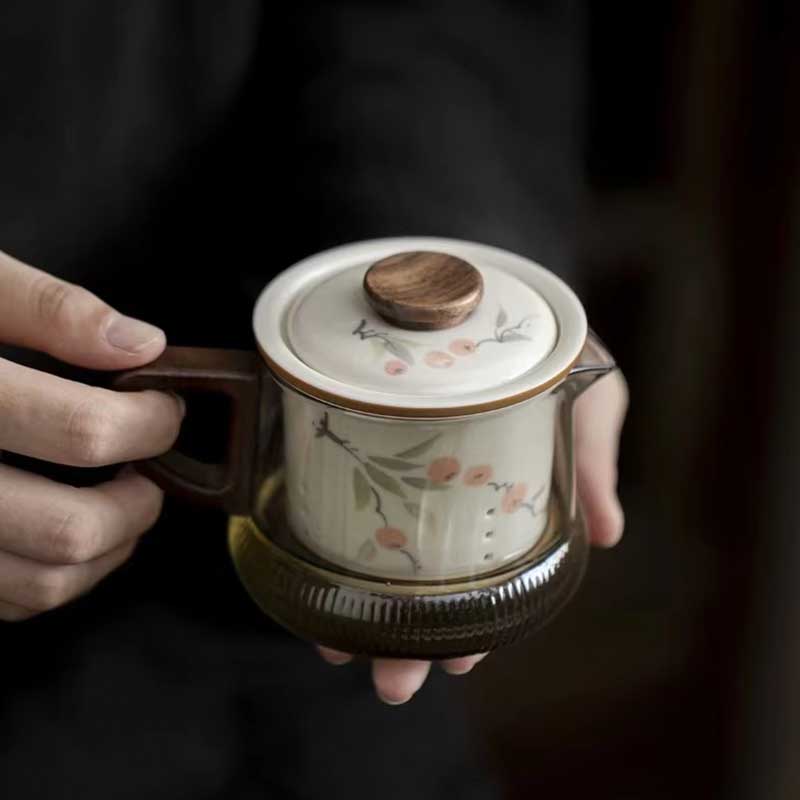 Portable Ceramic Kung Fu Tea Set with Carry Case