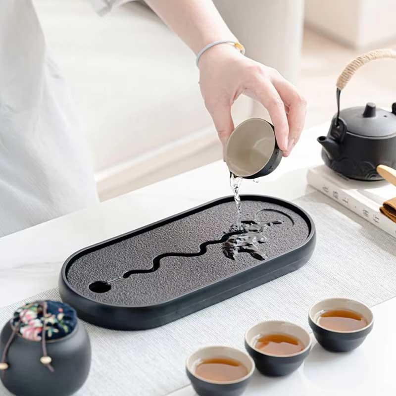 Portable Ceramic Tea Set – Travel Brewing Kit with Compact Carry Case