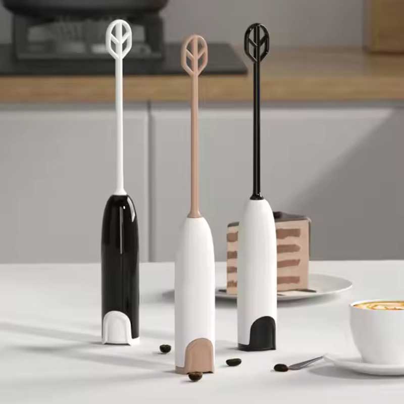 Portable Handheld Electric Milk Frother – Battery-Operated Matcha and Coffee Whisk
