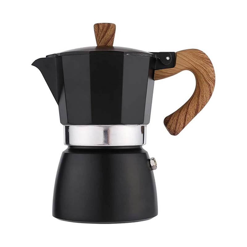 Portable Moka Pot – Stovetop Aluminum Espresso Coffee Maker with Classic Design