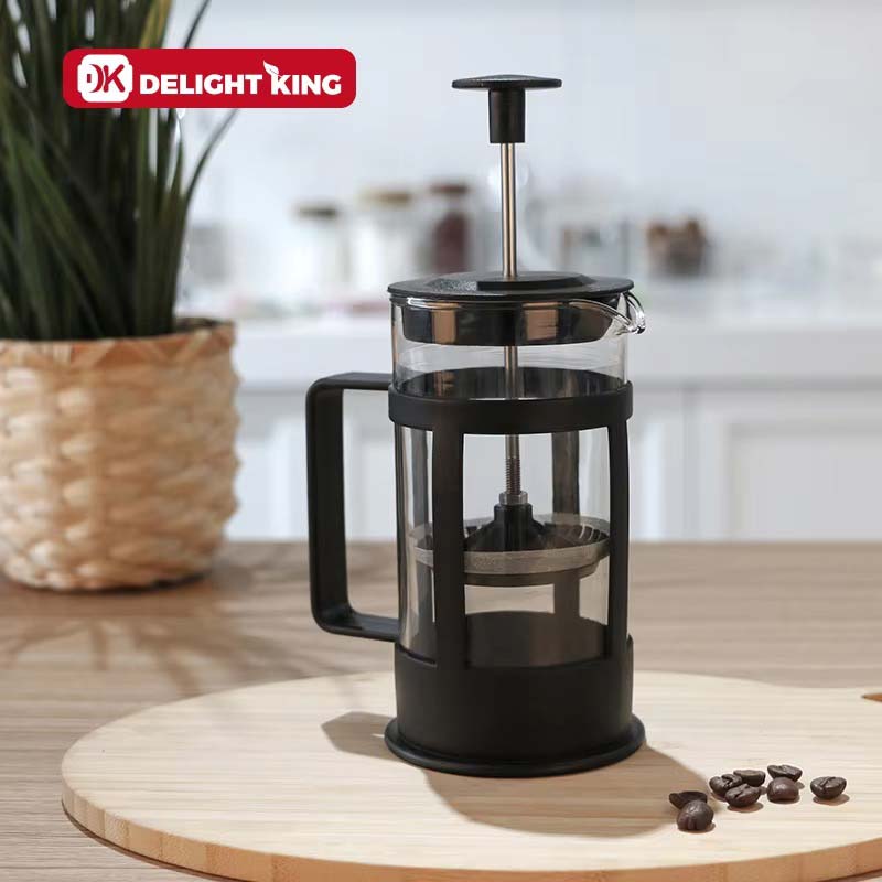 Portable Travel French Press Coffee Maker – Durable Glass Coffee Press for Home and Outdoor Use