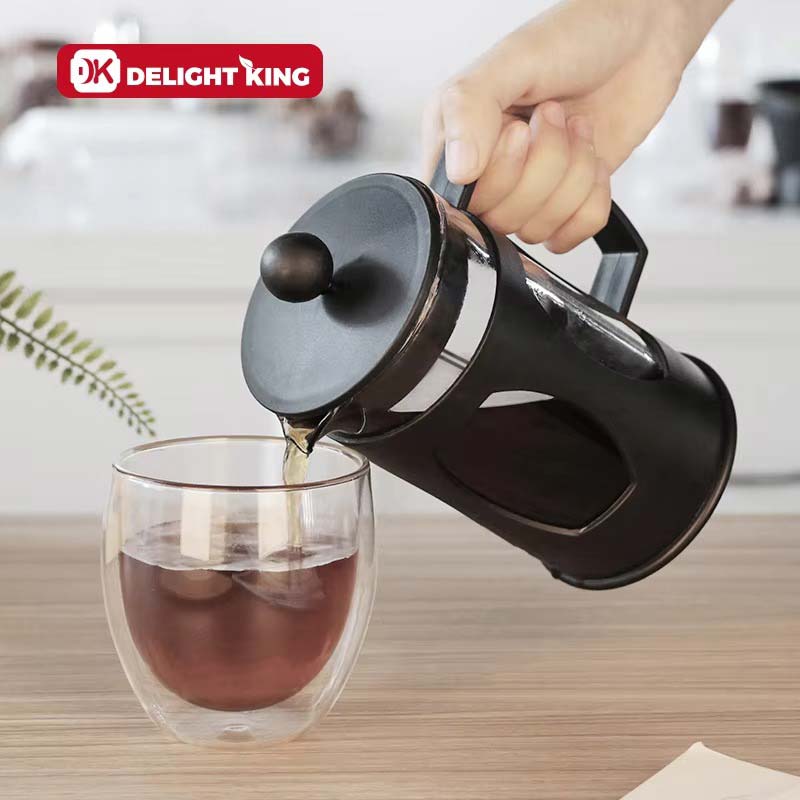 Portable Travel French Press Coffee Maker – Durable Glass Coffee Press for Home and Outdoor Use