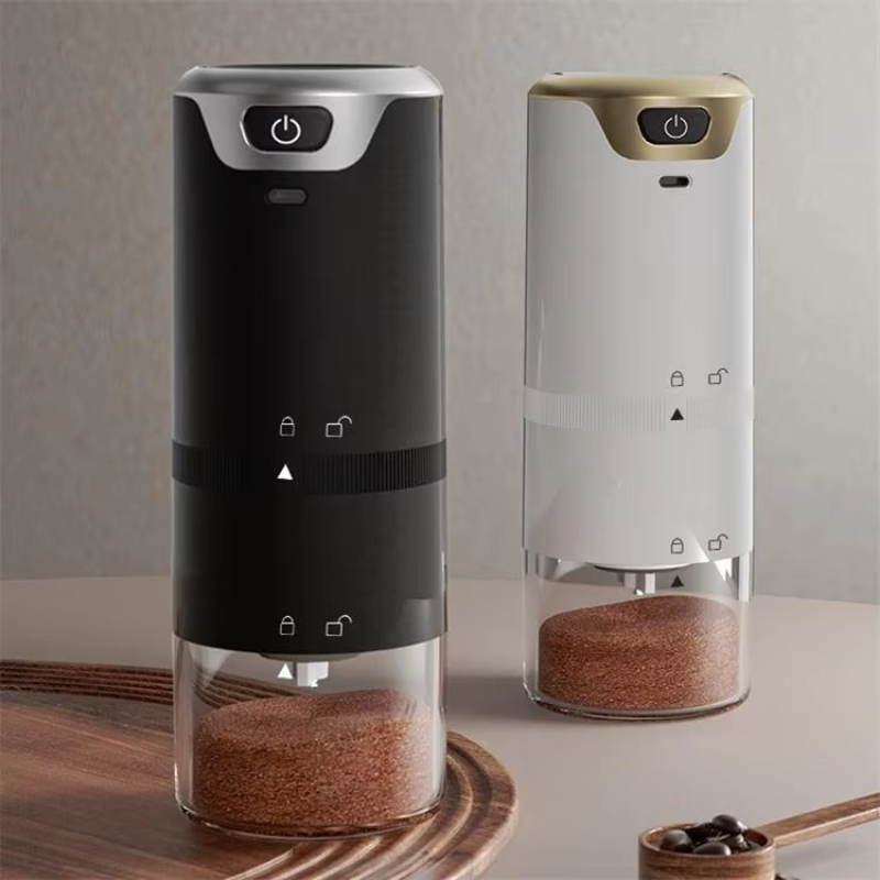 Portable Electric Burr Coffee Grinder – USB Rechargeable Cordless Espresso Machine