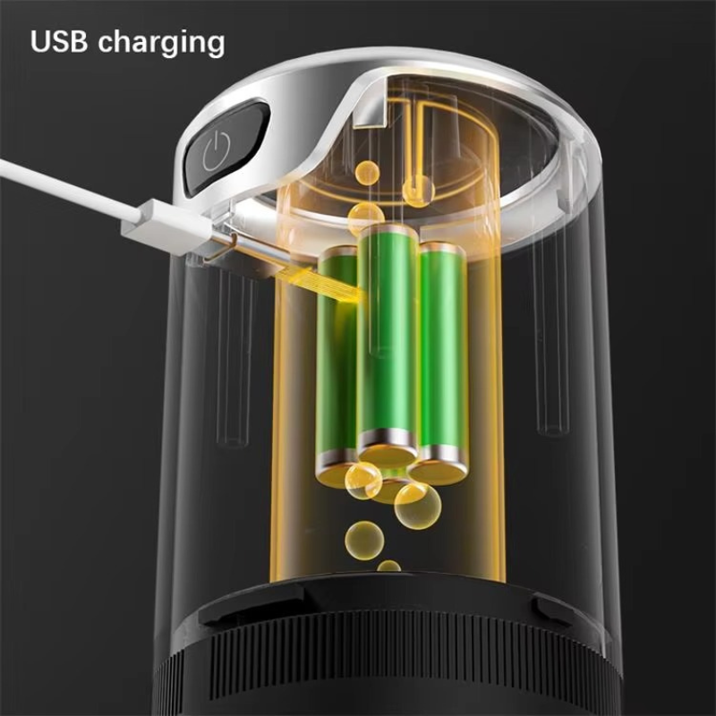 Portable Electric Burr Coffee Grinder – USB Rechargeable Cordless Espresso Machine