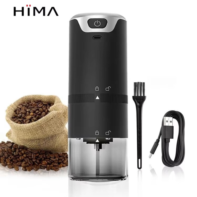 Portable Electric Burr Coffee Grinder – USB Rechargeable Cordless Espresso Machine