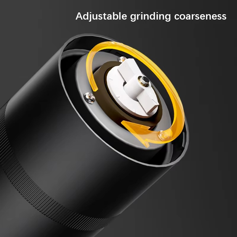 Portable Electric Burr Coffee Grinder – USB Rechargeable Cordless Espresso Machine