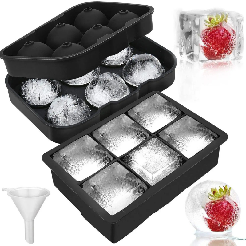 Premium Square Ice Cube Mold – Clear Ice Block Maker for Cocktails