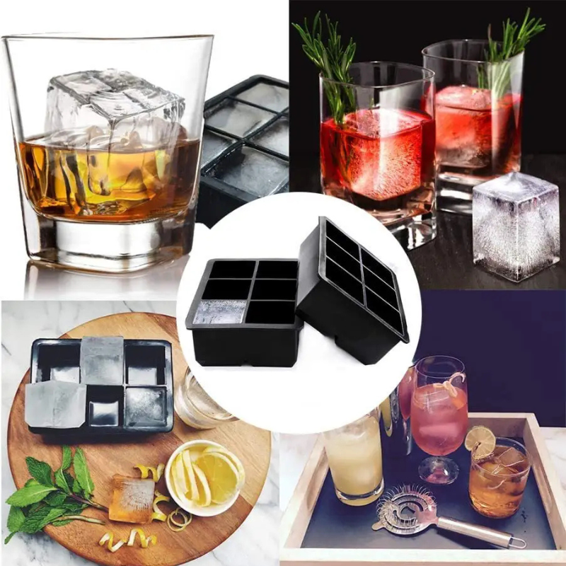 Premium Square Ice Cube Mold – Clear Ice Block Maker for Cocktails