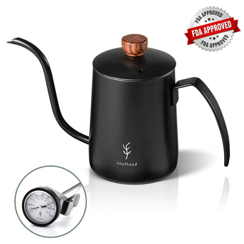 Professional Gooseneck Coffee Kettle - Stainless Steel Pour Over Coffee Maker for Home Brewing
