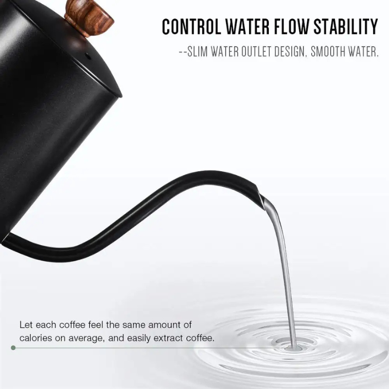 Professional Gooseneck Coffee Kettle - Stainless Steel Pour Over Coffee Maker for Home Brewing