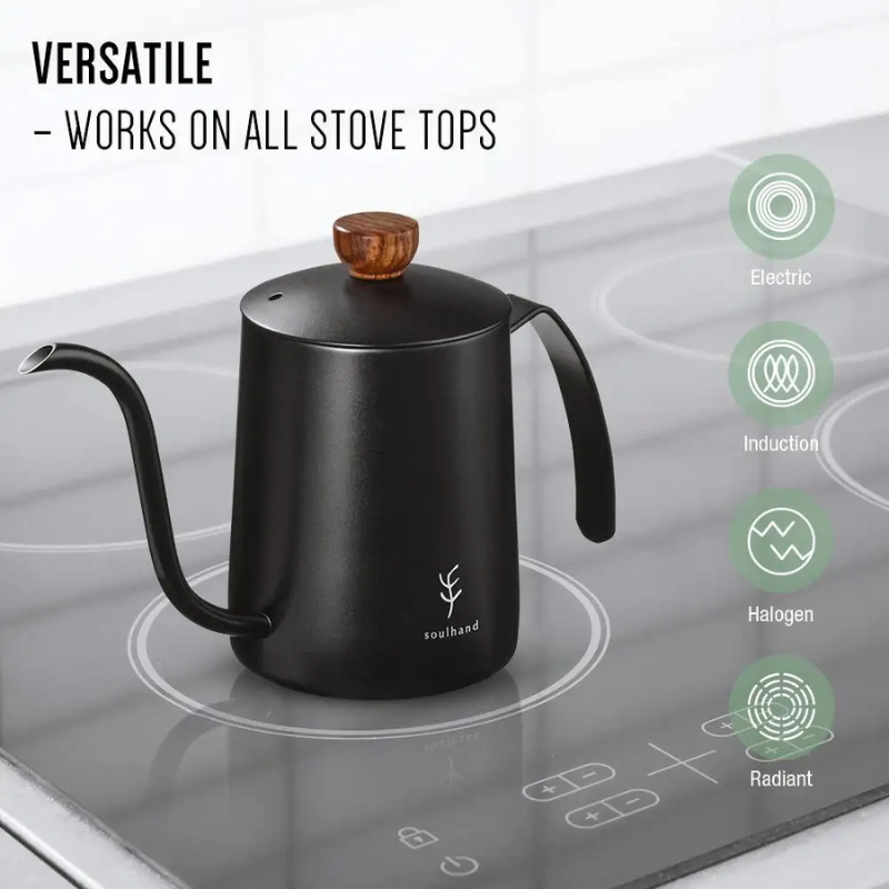 Professional Gooseneck Coffee Kettle - Stainless Steel Pour Over Coffee Maker for Home Brewing