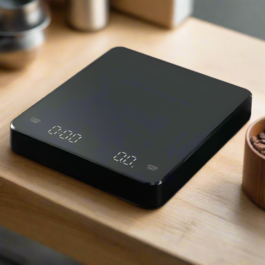 Rechargeable Drip Coffee Scale – Compact Digital 3kg Scale with Timer for Kitchen Use