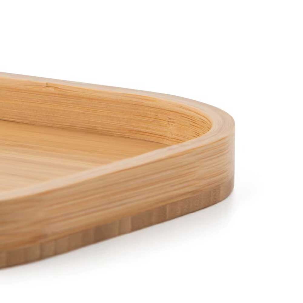 Rectangular Bamboo Serving Plate for Coffee & Desserts