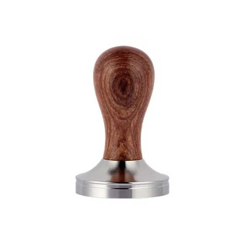 Rosewood Handle Flat Base Espresso Tamper