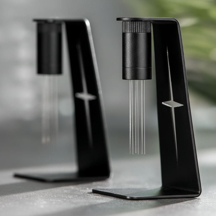Premium WDT Espresso Distribution Tool with Magnetic Stand | Precision Needle Distributor
