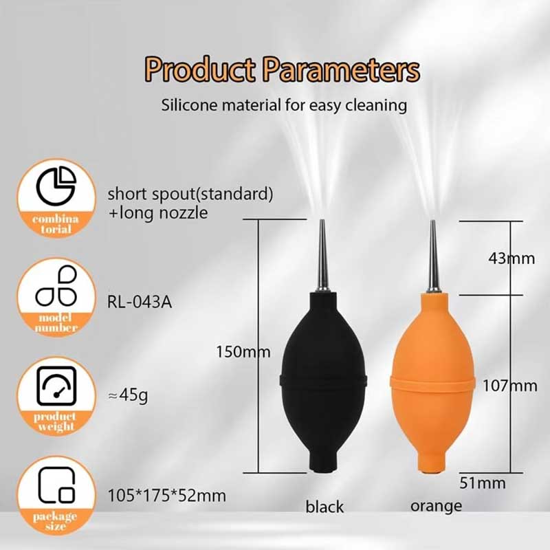 Silicone Coffee Grinder Cleaning Air Blower