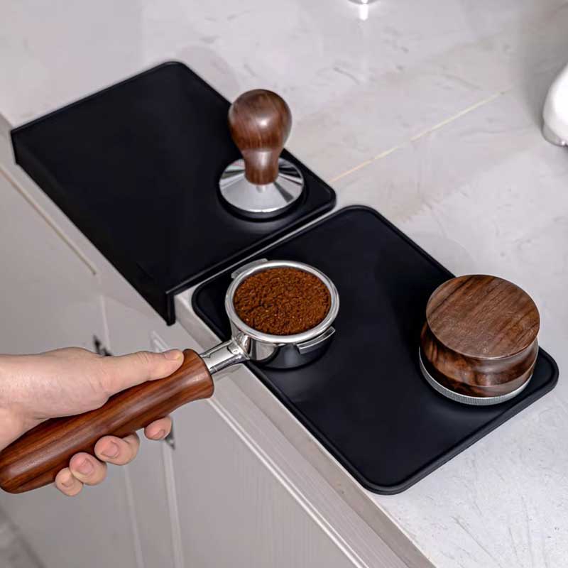 Silicone Corner Espresso Tamping Mat