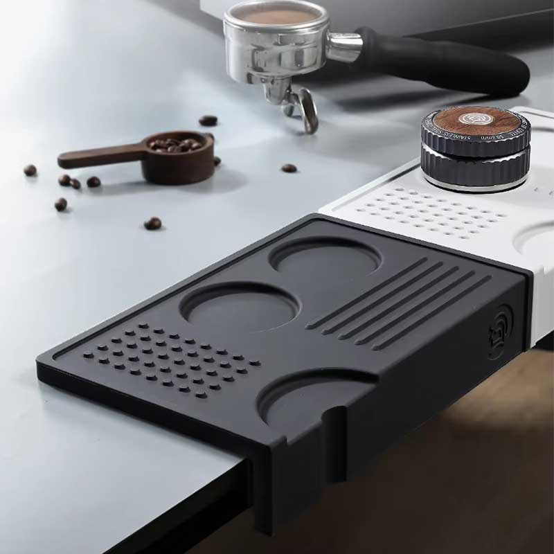 Non-slip Silicone Espresso Tamper Mat with Portafilter Holder