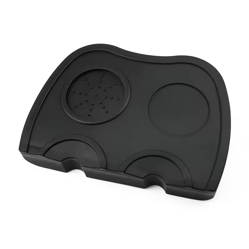 Silicone Coffee Tamper Mat – Anti-Skid Espresso Corner Pad for 51mm, 54mm, 58mm Tampers