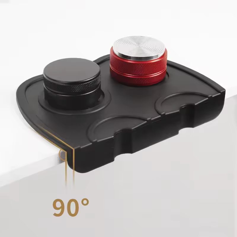 Silicone Coffee Tamper Mat – Anti-Skid Espresso Corner Pad for 51mm, 54mm, 58mm Tampers