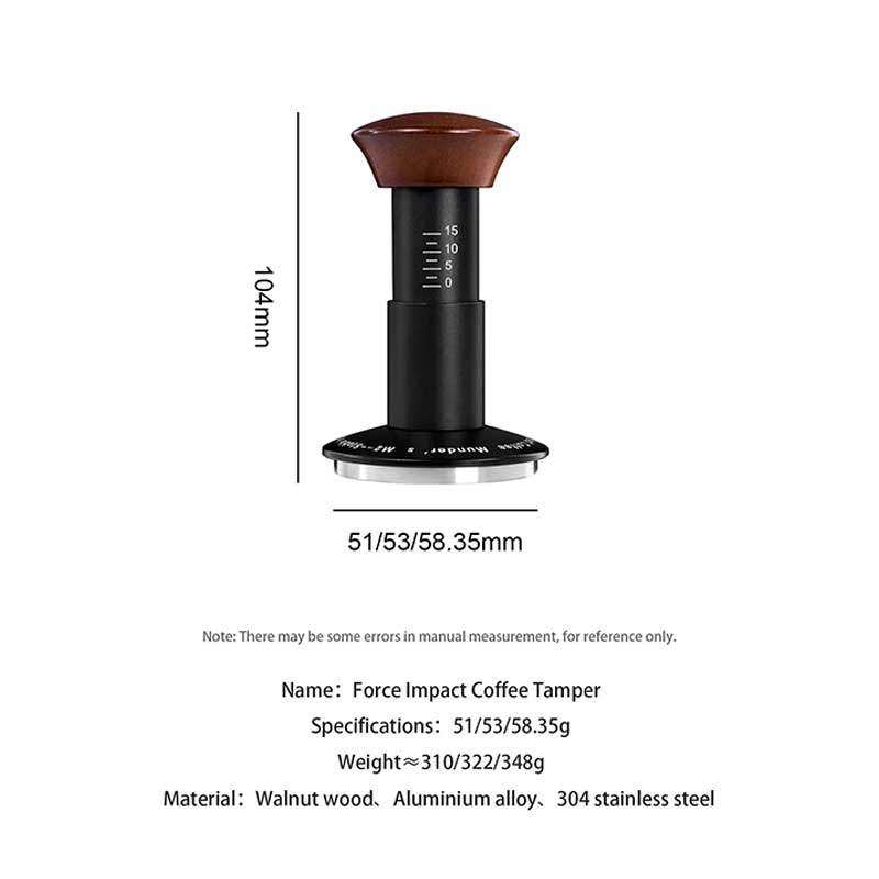 Spring Loaded Espresso Tamper – 30lb