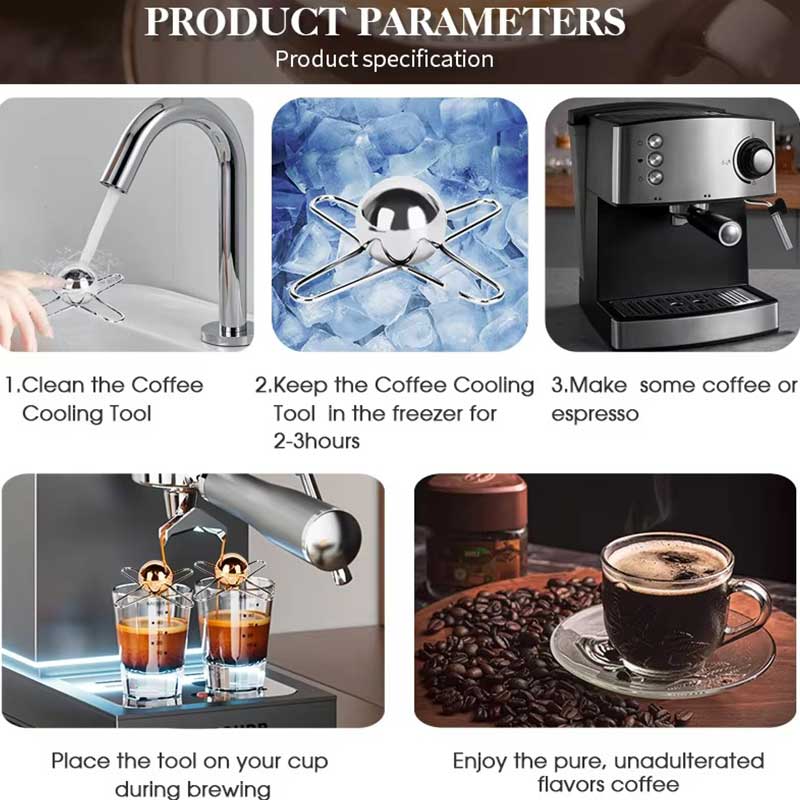 Stainless Steel Coffee Cooling Sphere