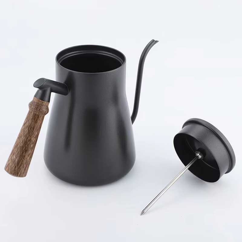 Stainless Steel Gooseneck Kettle with Thermometer