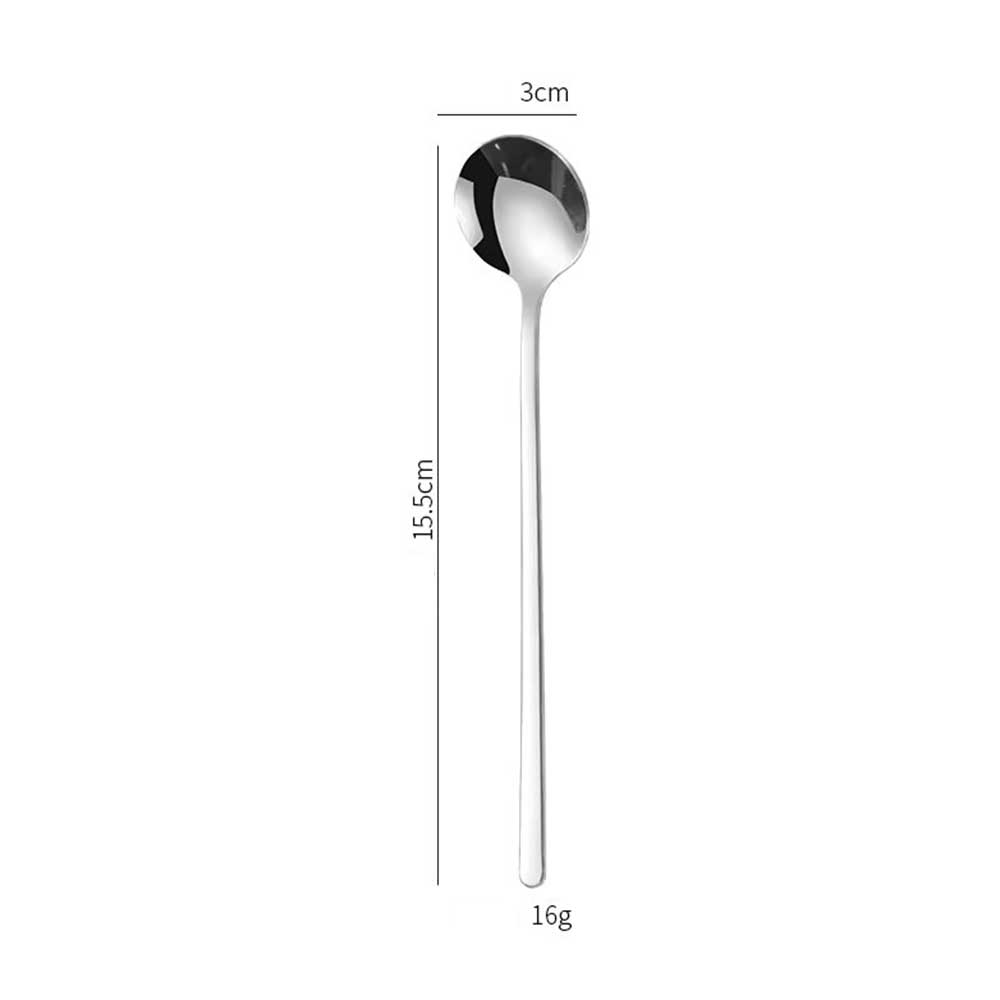 Stainless Steel Long Handle Coffee & Dessert Spoon Set